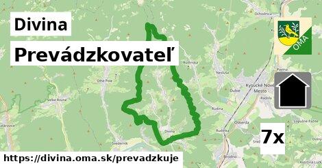 prevádzkovateľ v Divina