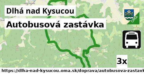 Autobusová zastávka, Dlhá nad Kysucou