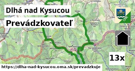 prevádzkovateľ v Dlhá nad Kysucou