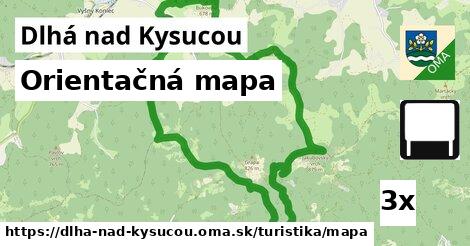 Orientačná mapa, Dlhá nad Kysucou