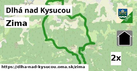 zima v Dlhá nad Kysucou