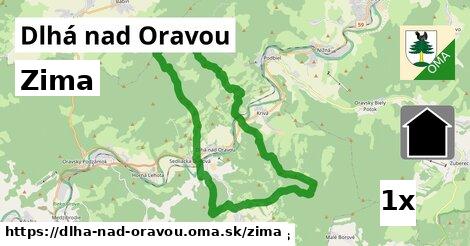 zima v Dlhá nad Oravou