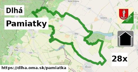 pamiatky v Dlhá