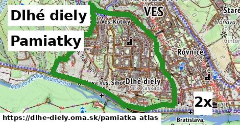 pamiatky v Dlhé diely