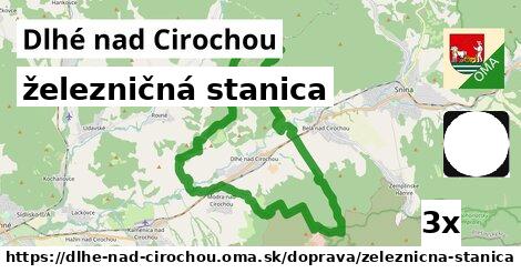 železničná stanica, Dlhé nad Cirochou