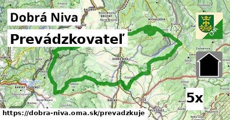 prevádzkovateľ v Dobrá Niva