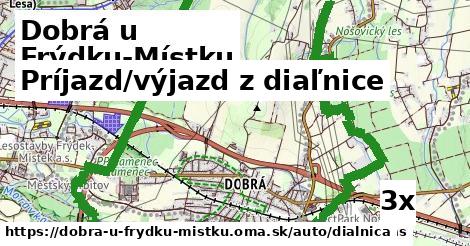 Príjazd/výjazd z diaľnice, Dobrá u Frýdku-Místku