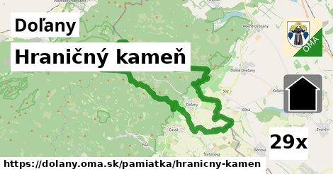 Hraničný kameň, Doľany