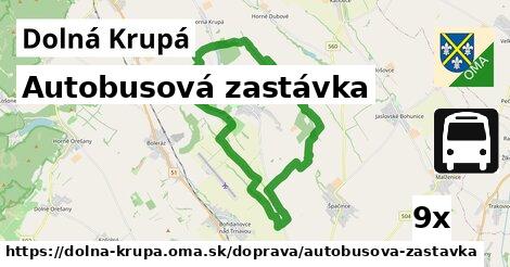 Autobusová zastávka, Dolná Krupá