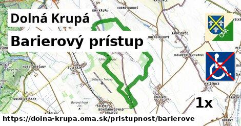 Barierový prístup, Dolná Krupá