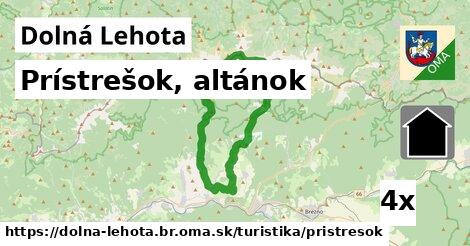 Prístrešok, altánok, Dolná Lehota, okres Brezno