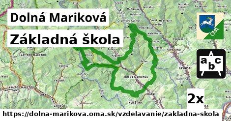 Základná škola, Dolná Mariková