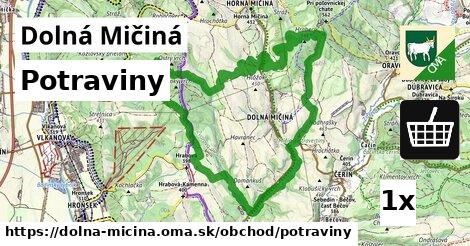 Potraviny, Dolná Mičiná