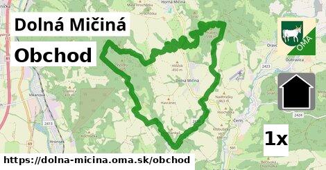 obchod v Dolná Mičiná