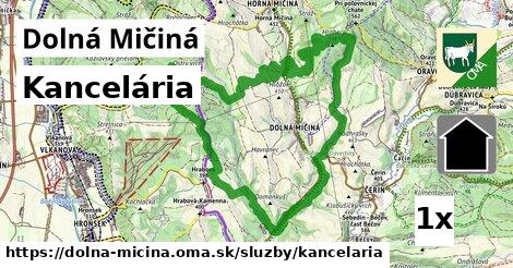 Kancelária, Dolná Mičiná