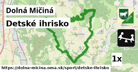 Detské ihrisko, Dolná Mičiná