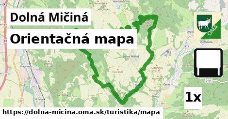 Orientačná mapa, Dolná Mičiná