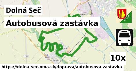 Autobusová zastávka, Dolná Seč