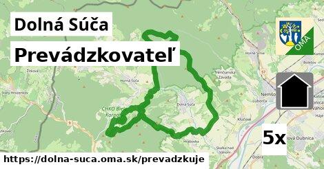 prevádzkovateľ v Dolná Súča