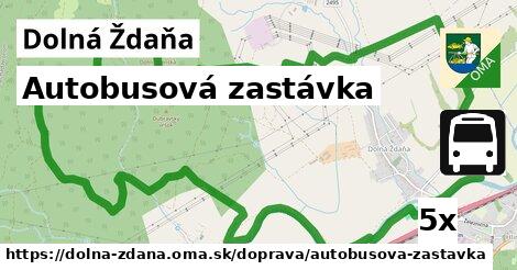 Autobusová zastávka, Dolná Ždaňa