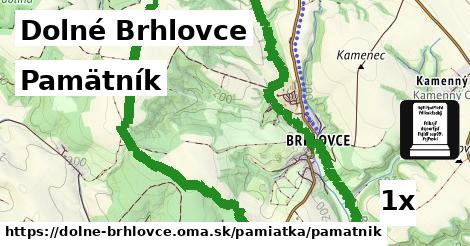 Pamätník, Dolné Brhlovce