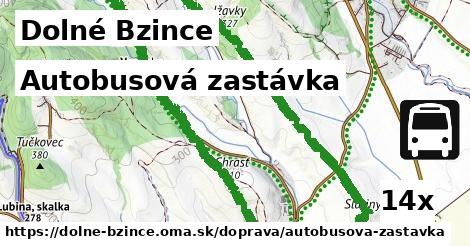 Autobusová zastávka, Dolné Bzince