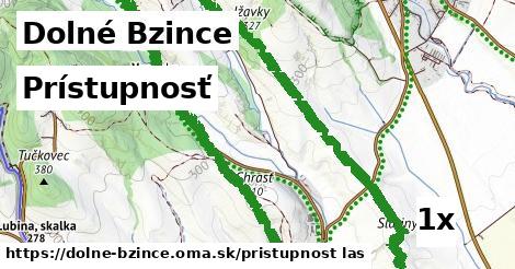 prístupnosť v Dolné Bzince