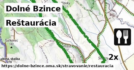 Reštaurácia, Dolné Bzince