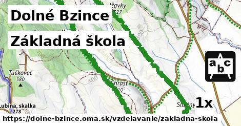 Základná škola, Dolné Bzince