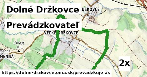 prevádzkovateľ v Dolné Držkovce