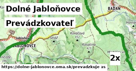 prevádzkovateľ v Dolné Jabloňovce