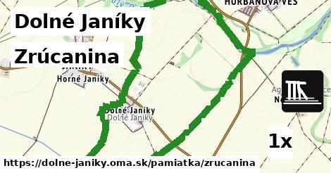 Zrúcanina, Dolné Janíky