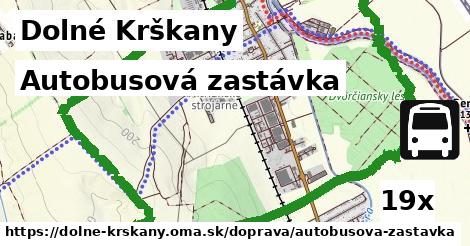 Autobusová zastávka, Dolné Krškany