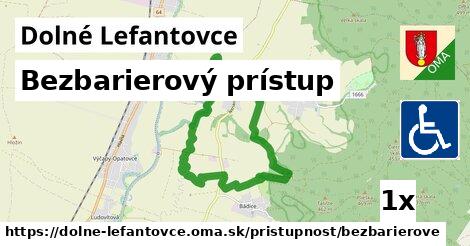 bezbarierový prístup v Dolné Lefantovce