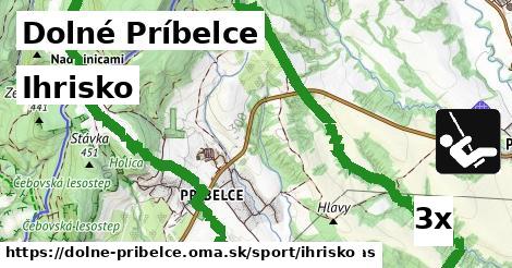 Ihrisko, Dolné Príbelce