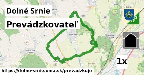 prevádzkovateľ v Dolné Srnie