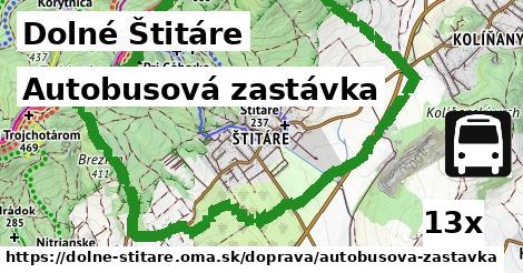 autobusová zastávka v Dolné Štitáre