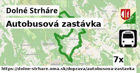 Autobusová zastávka, Dolné Strháre