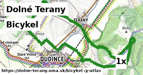 bicykel v Dolné Terany