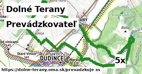 prevádzkovateľ v Dolné Terany