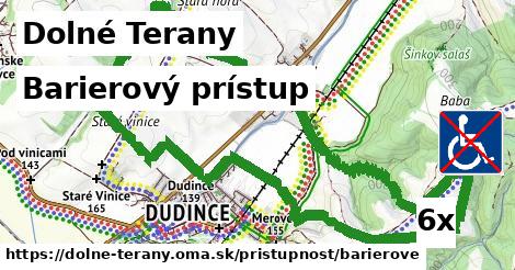 Barierový prístup, Dolné Terany