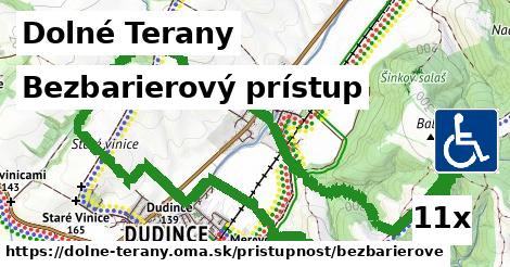 bezbarierový prístup v Dolné Terany