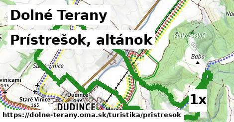 Prístrešok, altánok, Dolné Terany