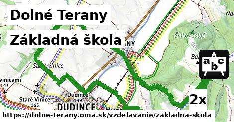 Základná škola, Dolné Terany