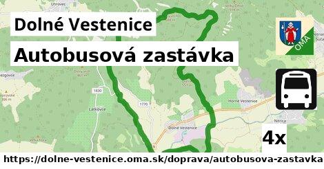 Autobusová zastávka, Dolné Vestenice