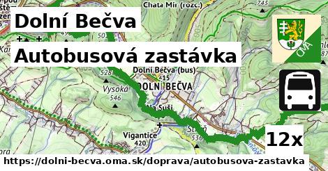 Autobusová zastávka, Dolní Bečva