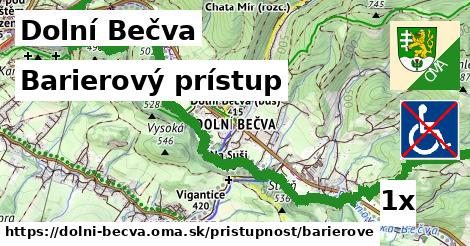 Barierový prístup, Dolní Bečva