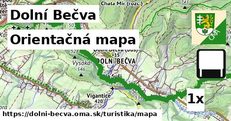 Orientačná mapa, Dolní Bečva