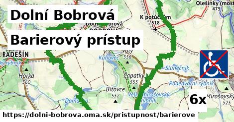 barierový prístup v Dolní Bobrová