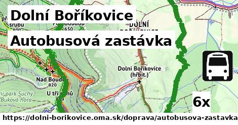 Autobusová zastávka, Dolní Boříkovice